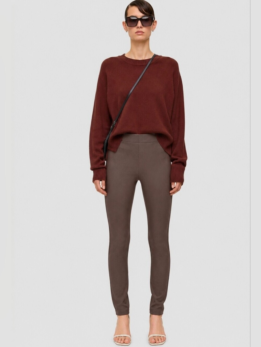 ❤️ JOSEPH GABARDINE STRETCH SKINNY LEGGING PANTS, 10 (French size 42)